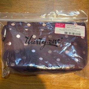 Thirty One clear clip pouch